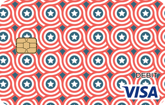 Happy Holiday 4th Of July Visa Debit Card Design | CARD.com | Your Money, Your Way